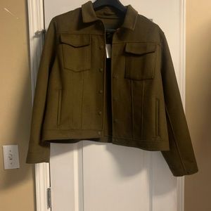 Banana Republic Wool Blend Double-Face Combo Heritage Olive Jacket. SIZE XL.